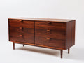 Cassettiera - Legno - 160 x 47 x 88 cm - Marrone mogano - Mid-century moderno