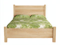 Letto matrimoniale - Legno massello - 217x178x126 cm - Rovere chiaro - Scandinavo naturale