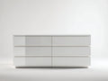 Cassettiera - Legno - 154 x 46 x 80 cm - Bianco opaco - Minimalista moderno