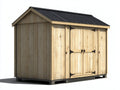 Casetta da giardino-Legno-300x240x220 cm-Naturale-Nero-Stile rustico