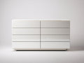 Cassettiera - Legno - 160 x 48 x 82 cm - Bianco lucido - Minimalista moderno